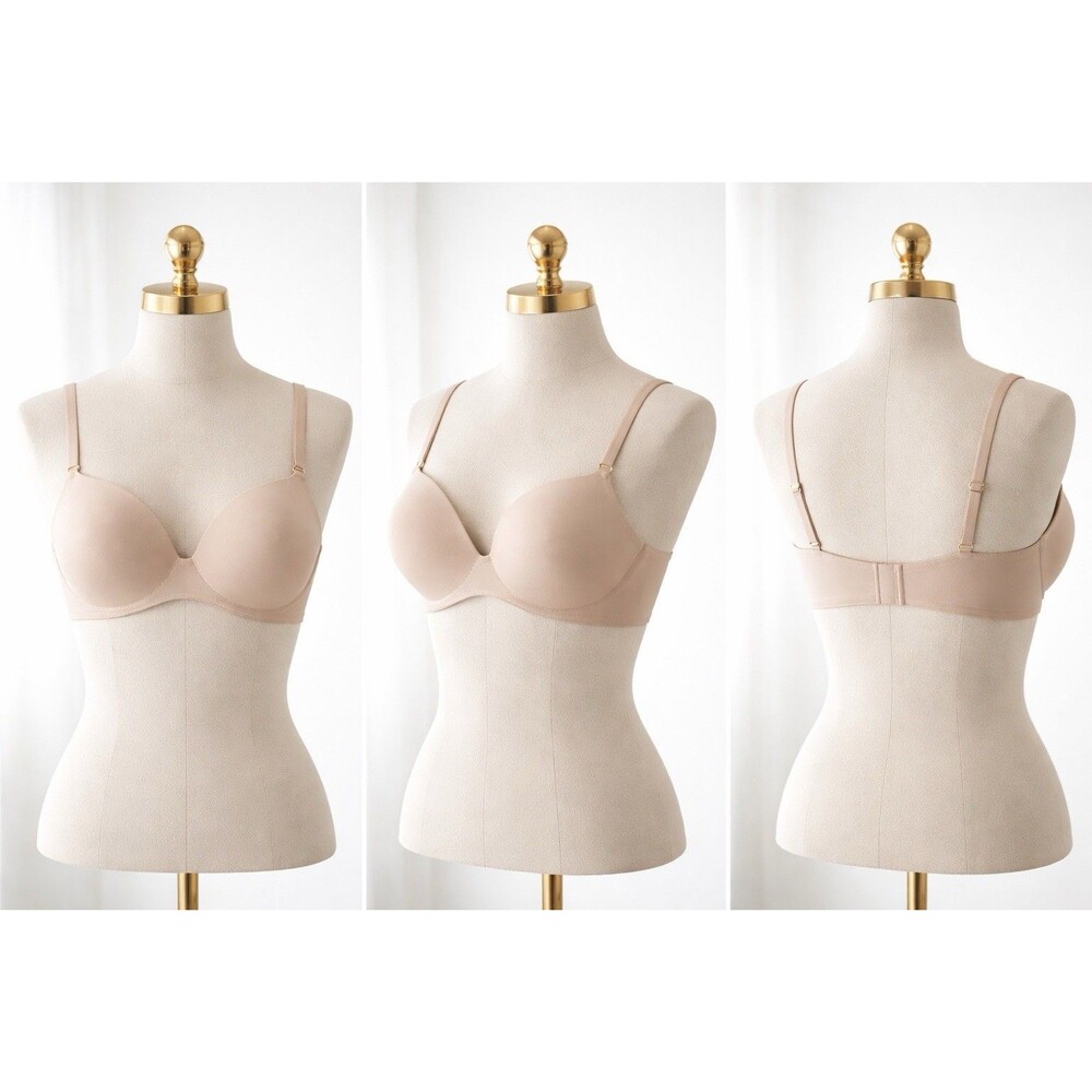 Victoria’s Secret Bra 40D Nude Beige Wireless Padded T-Shirt Bra Smooth Comfort
